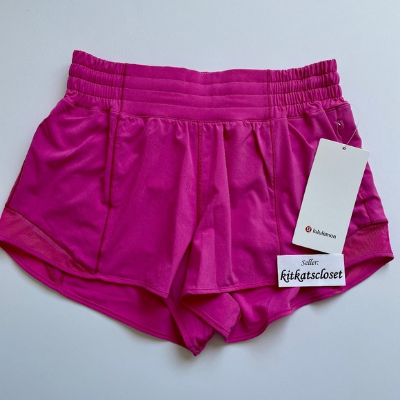 lululemon athletica Pants - 🆕 SONIC PINK - NWT lululemon hotty hot HR short 2.5" lined size 6